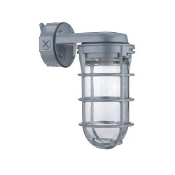 Acuity Brands Lithonia Lighting® VC150I M12 Utility Vaportight Fixture, 1 Lamps, Incandescent Lamp, 150 W Fixture, 120 V, Gray Housing