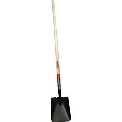 Ames® 760-44101 Square Point Shovel, Steel Blade, 12 in Blade Length, 9-1/2 in Blade Width, Square Blade Point, 48 in Handle Length