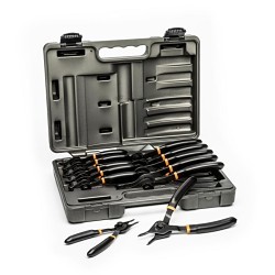 Apex® 3495 Snap Ring Plier Set, 12 Piece, 9.8 in Overall Length, ASME B107.500 Specifications Met