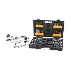 Apex® GEARWRENCH® 3887 Tap and Die Set, Metric/SAE, 77 Piece, NPT, Hex Die Shape, Plug, Taper Tap Type