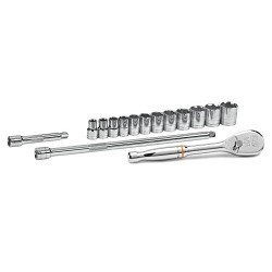 Apex® 80706 Mechanics Tool Set, Imperial, 6 Points, 1/2 in Drive, 15 Piece