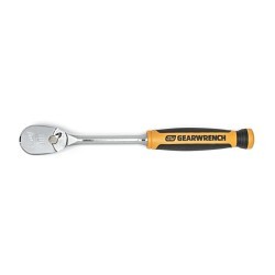 Apex® GEARWRENCH® 81208T Ratchet, Imperial, 3/8 in Drive, Teardrop Head Shape, 9.4 in Overall Length, Alloy Steel, Full Polish Chrome, Square Drive Specifications Met, No Quick Release Head, Yes Reversible, No Tether Ready