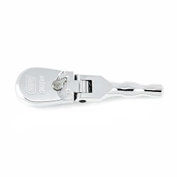 Apex® GEARWRENCH® 81212P Flex Head Teardrop Ratchet, Imperial, Teardrop Head Shape, 5 in Overall Length, Alloy Steel, Polished Chrome, ASME B107.10 Specifications Met, No Quick Release Head, Yes Reversible