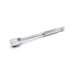 Apex® GEARWRENCH® 81220T Ratchet, Imperial, 3/8 in Drive, Compact Head Shape, 8.4 in Overall Length, Alloy Steel, Full Polish Chrome, Square Drive Specifications Met, No Quick Release Head, Yes Reversible, No Tether Ready