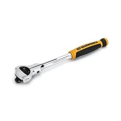 Apex® GEARWRENCH® 81225 Ratchet, Imperial, 3/8 in Drive, Roto Head Shape, 9.84 in Overall Length, Alloy Steel, Full Polish Chrome, Square Drive Specifications Met, No Quick Release Head, Yes Reversible, No Tether Ready