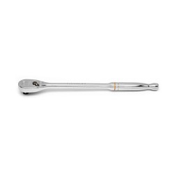 Apex® GEARWRENCH® 81264 Long Handle Ratchet, Imperial, 3/8 in Drive, Teardrop Head Shape, 11 in Overall Length, Alloy Steel, Full Polish Chrome, Square Drive Specifications Met, No Quick Release Head, Yes Reversible, No Tether Ready