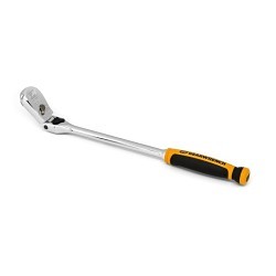 Apex® GEARWRENCH® 81267 Long Handle Ratchet, Imperial, 3/8 in Drive, Teardrop Head Shape, 13.63 in Overall Length, Alloy Steel, Full Polish Chrome, Square Drive Specifications Met, No Quick Release Head, Yes Reversible, No Tether Ready