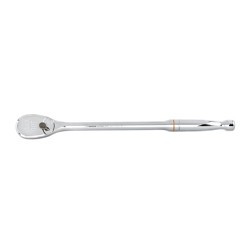 Apex® GEARWRENCH® 81360T Square Drive Ratchet, Imperial, 1/2 in Drive, Teardrop Head Shape, 15 in Overall Length, Alloy Steel, Full Polish Chrome, ASME B107.10 Specifications Met, No Quick Release Head, Yes Reversible, No Tether Ready