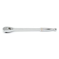 Apex® GEARWRENCH® 81360T Square Drive Ratchet, Imperial, 1/2 in Drive, Teardrop Head Shape, 15 in Overall Length, Alloy Steel, Full Polish Chrome, ASME B107.10 Specifications Met, No Quick Release Head, Yes Reversible, No Tether Ready