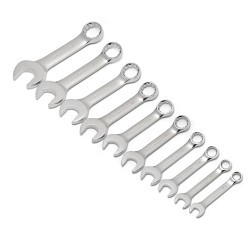 Apex® GEARWRENCH® 81905 Combination Wrench Set, Imperial, 10 Piece, 3/8 to 5/16 in, Polished Chrome