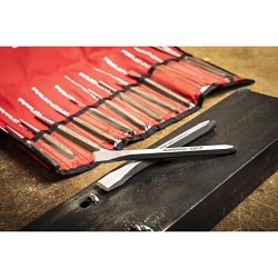 Apex® GEARWRENCH® 82305 Punch and Chisel Set, 1/4 in, 4-3/4 in, 3/8 in, 5-1/2 in, 6-5/8 in, 6-1/2 in in Chisel, 8 Punches, 4 Chisels, 12 Piece, (4) Cold Chisels, A Center Punch, (4) Pin Punches, A Long Taper Punch, and (2) Starter Punches Set Contents