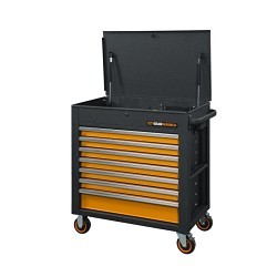 Apex® GEARWRENCH® 83246 Rolling Tool Cart, 39 in Height, 35 in Width, 20 in Depth, Black and Molten Orange