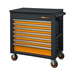 Apex® GEARWRENCH® 83246 Rolling Tool Cart, 39 in Height, 35 in Width, 20 in Depth, Black and Molten Orange