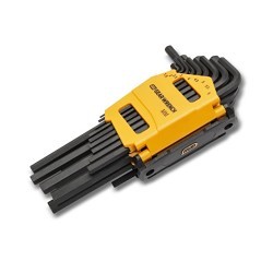 Apex® GEARWRENCH® 83504 Hex Key Set, Metric/SAE, 26 Piece, 0‎.050 to 3/8 in Hex, 1.5 to 10 mm Torx Size Range, Hex/Torx® Drive, L-Handle Handle, ASME Specifications Met, Alloy Steel
