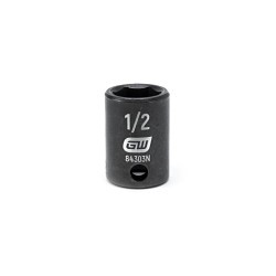 Apex® 84303 Standard Length Socket, Yes, Imperial/SAE, 3/8 in Drive, 1/2 in Socket, 6 Points