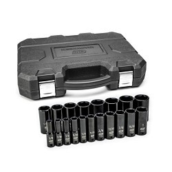 Apex® GEARWRENCH® 84934N Socket Set, SAE, 6 Points, 1/2 in Drive, 19 Piece