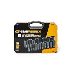 Apex® GEARWRENCH® 84934N Socket Set, SAE, 6 Points, 1/2 in Drive, 19 Piece