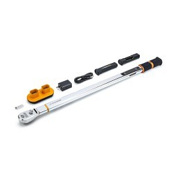 Apex® GEARWRENCH® 85238 Torque Wrench, Electronic, 1/2 in Drive, 68 to 340 Nm, Low Profile Flexible Head, 31-1/2 in Overall Length