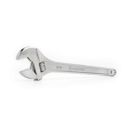 Apex® Crescent® AC215VS Adjustable Wrench, 0 to 1.687 in Wrench Opening, 15 in Overall Length, Alloy Steel Jaw, Meets or Exceeds ANSI Specifications Met, Yes Measurement Scale Included, Alloy Steel, Satin Chrome with Polished Face