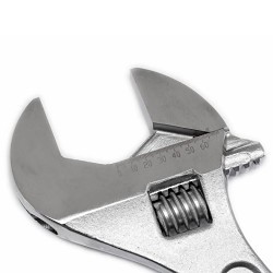 Apex® Crescent® AC224VS Adjustable Wrench, 0 to 2.437 in Wrench Opening, 24 in Overall Length, Alloy Steel Jaw, Meets or Exceeds ANSI Specifications Met, Yes Measurement Scale Included, Alloy Steel, Satin Chrome with Polished Face