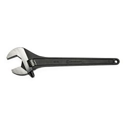 Apex® AT218BK Adjustable Wrench, 2-1/16 in Wrench Opening, 18 in Overall Length, Alloy Steel Body, ASME, ANSI, Black Oxide with Polished Face