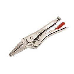 Apex® Crescent® C6NVN-08 Locking Plier, 2-1/4 in Nominal Capacity, Long Nose Jaw, 1.15 in W x 0.3 in Thk Jaw, Alloy Steel Jaw, 6 in Overall Length, Yes Cutter Included, ASME B107.24/B107.36 Specifications Met