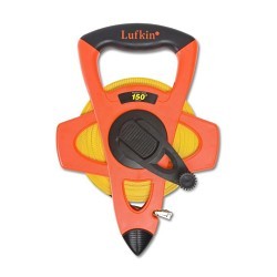 Apex® CRESCENT Lufkin® LUFFE150D Engineer's Measuring Tape, 150 ft Blade Length, 1/2 in Blade Width, Fiberglass Blade, Measuring System: Metric, Graduations: 1/10 ft, 1/100 ft