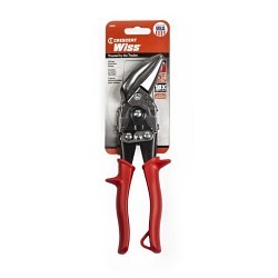 Apex® Crescent® M6R Aviation Snip, Cutting Capacity: up to 18 Gauge Low Carbon Steel, rolled steel, Offset Straight and Left Cut Snip Type, Low Carbon Steel Blade, Single Material Non-Slip Handle