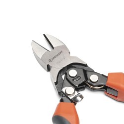 Apex® Crescent® PS5429C Diagonal Cutting Plier, 11 AWG Nominal Capacity, Beveled Jaw, 1 in L x 1 in W X 0.437 in THK Jaw, 8 in Overall Length, Standard Cut Type, Chrome Vanadium Steel Jaw, No Insulated