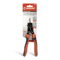 Apex® Crescent® PS5429C Diagonal Cutting Plier, 11 AWG Nominal Capacity, Beveled Jaw, 1 in L x 1 in W X 0.437 in THK Jaw, 8 in Overall Length, Standard Cut Type, Chrome Vanadium Steel Jaw, No Insulated