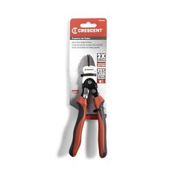 Apex® Crescent® PS5429C Diagonal Cutting Plier, 11 AWG Nominal Capacity, Beveled Jaw, 1 in L x 1 in W X 0.437 in THK Jaw, 8 in Overall Length, Standard Cut Type, Chrome Vanadium Steel Jaw, No Insulated