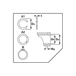 Associated Spring Raymond SPEC® AI-275 Retaining Ring, Internal, Metric