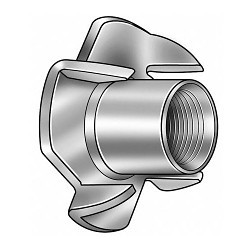 BBI 302520 T-Nut, Imperial, 1/4-20 in, Steel, Zinc Plated