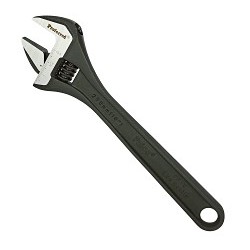 Adjustable Wrench, Standard, Heavy Duty, 10 in Overall Length, Alloy Steel Body, ANSI, Phosphate