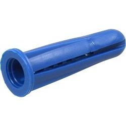 Conical Anchor, #14-16, 1-3/8 in Thread Length, Plastic, Blue