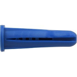 Conical Anchor, #14-16, 1-3/8 in Thread Length, Plastic, Blue