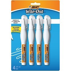 BIG KAISER 50745 Correction Pen, White, 8 mL, Petroleum Solvent Odor