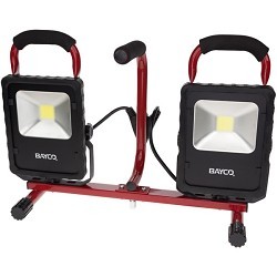 Bayco® SL-1522 Dual Fixture Work Light, LED Lamp, 20 W Lamp, 120 V, 2 Heads