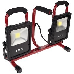 Bayco® SL-1522 Dual Fixture Work Light, LED Lamp, 20 W Lamp, 120 V, 2 Heads