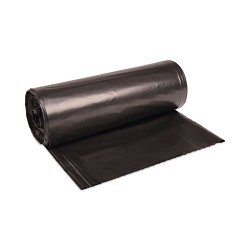 Boardwalk® BWK526 Trash Can Liner, 56 gal, 47 in Length, 43 in Width, High Density Polyethylene, Black