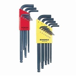 Bostwick Braun | Bondhus® Bondhus® 20199 Hex Key Set, Metric/SAE, 22 ...
