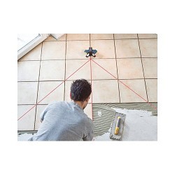 Bosch GTL3 Wall/Floor Covering Laser, Up - 65 ft, 3 Beam