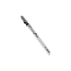 Robert Bosch T101DP Jig Saw Blade, 4 in Length, 0.28 in Width, 6, High Carbon Steel Body, Applicable Materials: Hard/Soft Woods, Plywood, Particle Board and 1/4 to 2-3/8 in Plastics