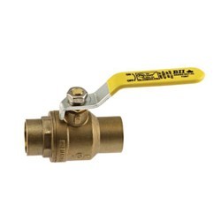 Boshart Industries 0827-20 Ball Valve, 2 in Nominal, FNPT End Style, Brass Body, Full Port, PTFE Softgoods