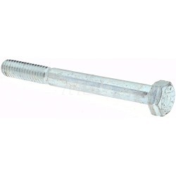 Bowmalloy 36036 Hex Cap Screw, 5/16-18, 2-3/4 in Length Under Head, 9 Grade, Alloy Steel, Zinc Plated, Measurement System: Imperial