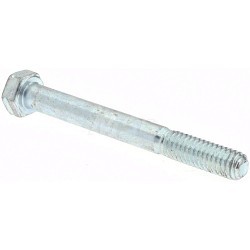 Bowmalloy 36036 Hex Cap Screw, 5/16-18, 2-3/4 in Length Under Head, 9 Grade, Alloy Steel, Zinc Plated, Measurement System: Imperial