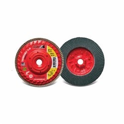 CGW® 30204 Flap Disc, 4-1/2 in Disc Dia, 60 Grit, Premium Ceramic Abrasive, Compact-Trim Disc