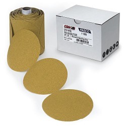 CGW® 49800 Paper Sanding Disc, 5 in Disc Dia, P320 Grit, Very Fine Grade, Aluminum Oxide Abrasive, Mylar® Backing