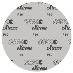 CGW® 52296 Sanding Disc, 6 in Disc Dia, 80 Grit, Ceramic Abrasive, Paper Backing