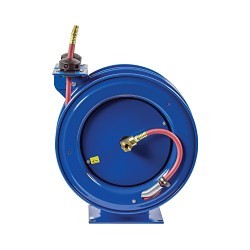 COXREELS® C-LP-350-350 C Air-Water Series 2-in-1 Combination Dual Purpose Low Pressure Spring Driven Hose Reel, 3/8 in ID x 5/8 in OD x 50 ft L Hose, 300 psi Pressure, Import